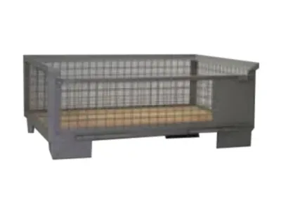 Halbe Gitterbox mit Vorderklappe